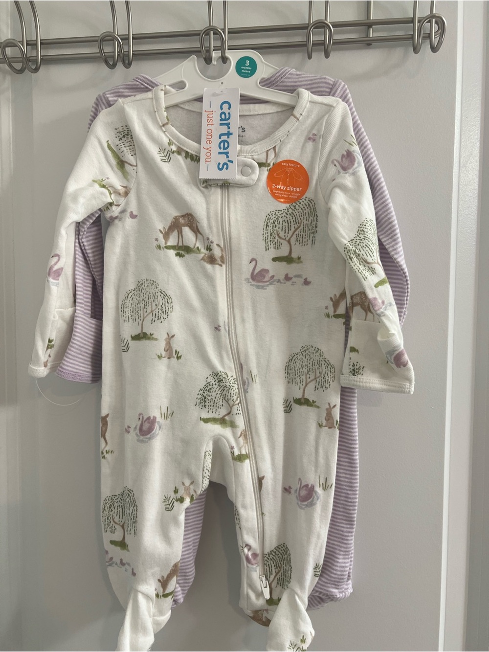 Girls Carters Footie Pajamas